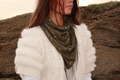 Beaded fringe scarf